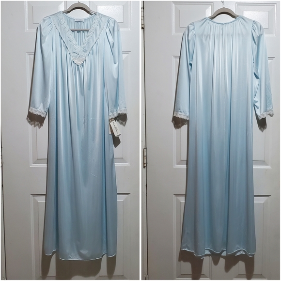 Vintage 90's Miss Elaine Long Nightgown Size S - Picture 1 of 8